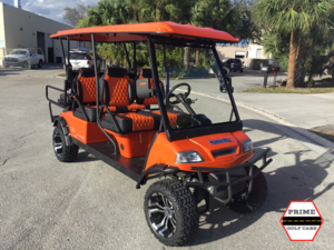t-sport golf cart, 6 passenger lifted golf cart, america ev